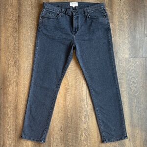 Current/Elliott Women’s The Fling Boyfriend Denim Charcoal Jeans Size 32